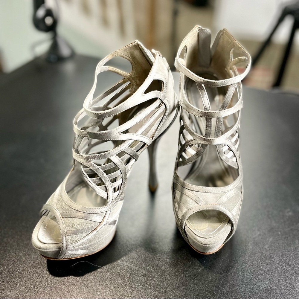 Dior Suede High Heel in Grey